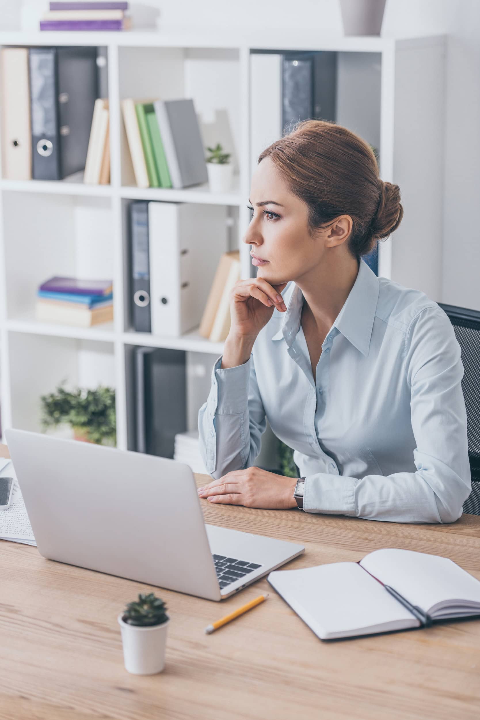 Executive woman at her desk